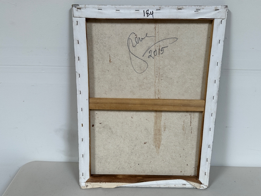 Gerrit Greve (1948-2024, Cardiff by the Sea, CA) Original Acrylic Painting On Canvas Titled 'Heart Collection 184' 2015 Signed Verso 24 X 18 Estimate $400 - $500 [Photo 5]