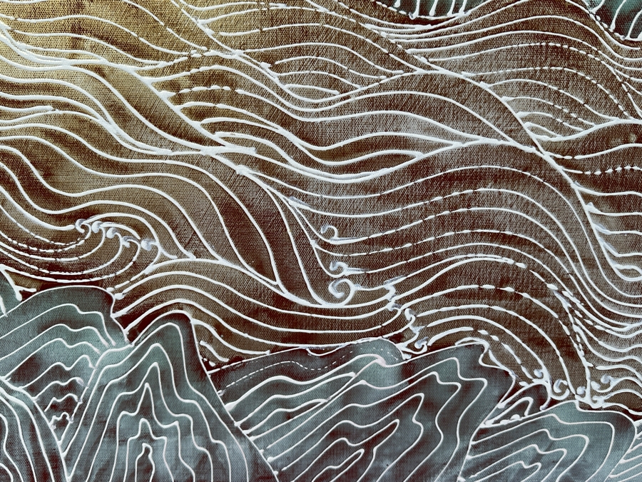 TBDGerrit Greve (1948-2024, Cardiff by the Sea, CA) Original Acrylic Painting On Canvas Titled 'Fabled River' 2010 Signed Verso 24 X 18 Estimate $400 - $500 [Photo 5]