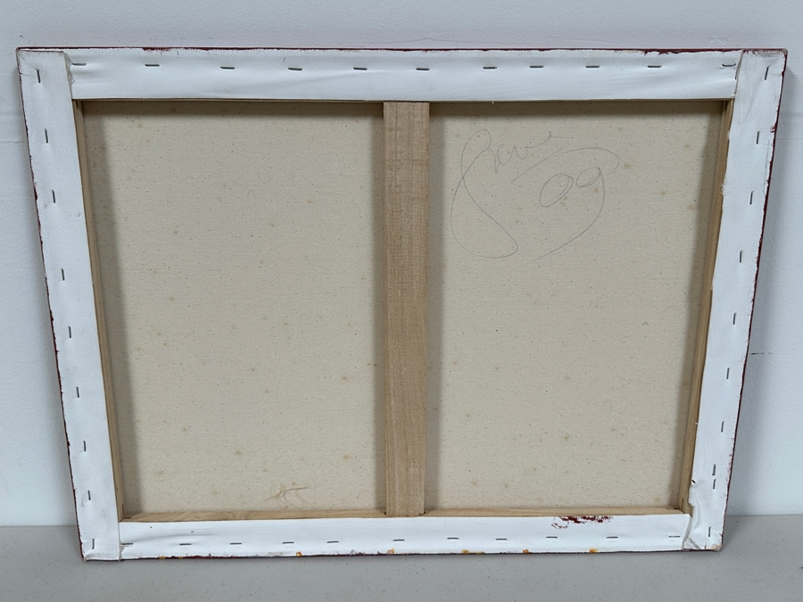 Gerrit Greve (1948-2024, Cardiff by the Sea, CA) Original Acrylic Painting On Canvas Titled 'Journey Hearts' 2009 Signed Verso 24 X 18 Estimate $400 - $500 [Photo 6]