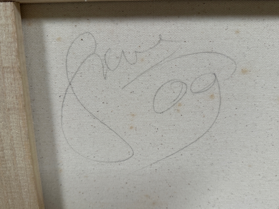 Gerrit Greve (1948-2024, Cardiff by the Sea, CA) Original Acrylic Painting On Canvas Titled 'Journey Hearts' 2009 Signed Verso 24 X 18 Estimate $400 - $500 [Photo 7]