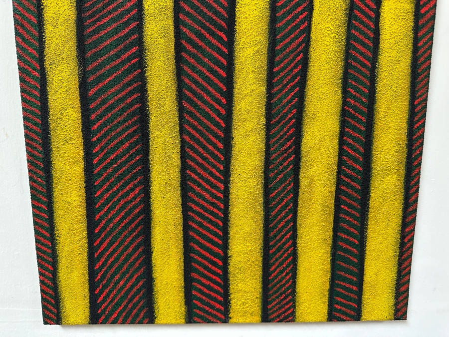 Gerrit Greve (1948-2024, Cardiff by the Sea, CA) Original Acrylic And Sand Painting On Canvas Titled 'Forest Journey' 2007 Signed Verso 16 X 20 Estimate $300 - $400 [Photo 4]