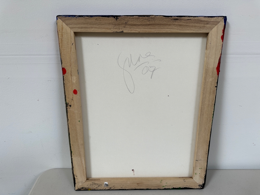 Gerrit Greve (1948-2024, Cardiff by the Sea, CA) Original Acrylic And Sand Painting On Canvas Titled 'Forest Journey' 2007 Signed Verso 16 X 20 Estimate $300 - $400 [Photo 5]