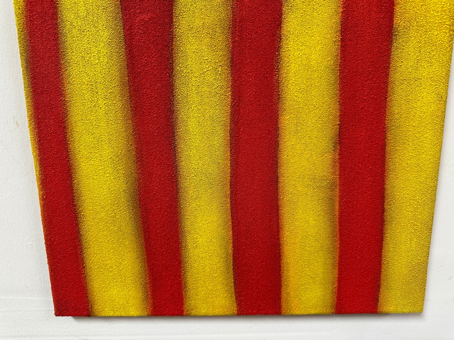 Gerrit Greve (1948-2024, Cardiff by the Sea, CA) Original Acrylic And Sand Painting On Canvas Titled 'Unfinished Journey' 2007 Signed Verso 16 X 20 Estimate $300 - $400 [Photo 4]