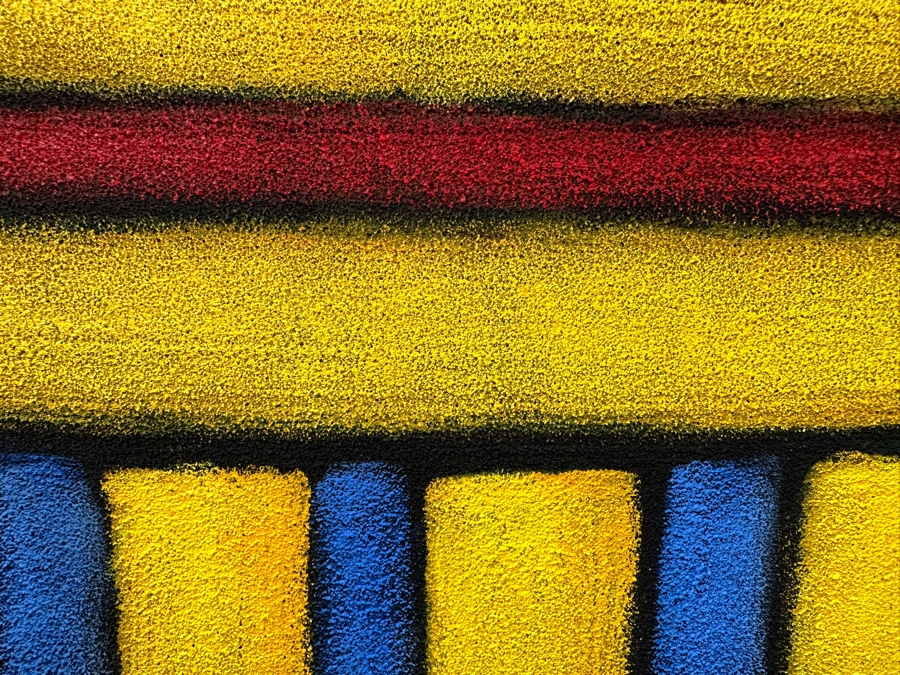 Gerrit Greve (1948-2024, Cardiff by the Sea, CA) Original Acrylic And Sand Painting On Canvas Titled 'Traveling with Royalty' 2007 Signed Verso 16 X 20 Estimate $300 - $400 [Photo 5]