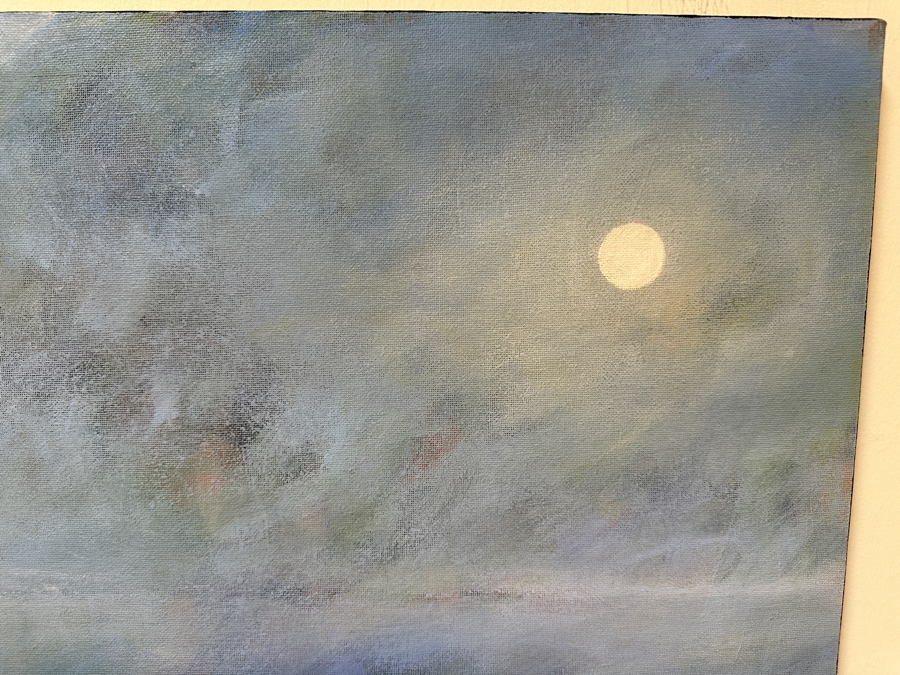 Gerrit Greve (1948-2024, Cardiff by the Sea, CA) Original Acrylic Painting On Canvas Titled 'Oceans Collection 008c' 2003 Signed Verso 16 X 20 Estimate $300 - $400 [Photo 2]