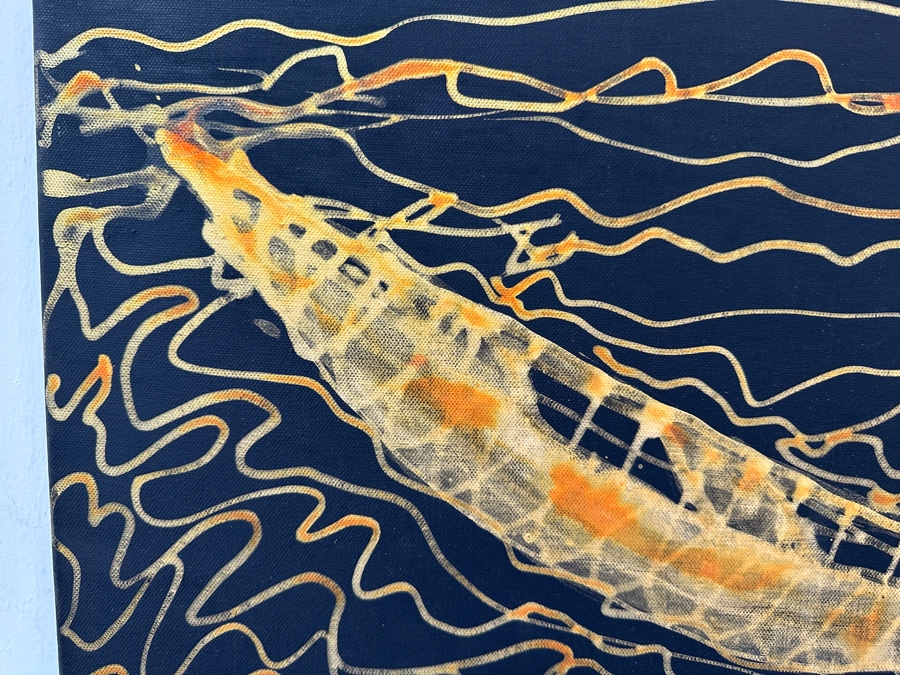 Gerrit Greve (1948-2024, Cardiff by the Sea, CA) Original Acrylic Painting On Canvas Titled 'Spirit Boat 37 XXXVII' 2007 Signed Verso 20 X 16 Estimate $300 - $400 [Photo 2]