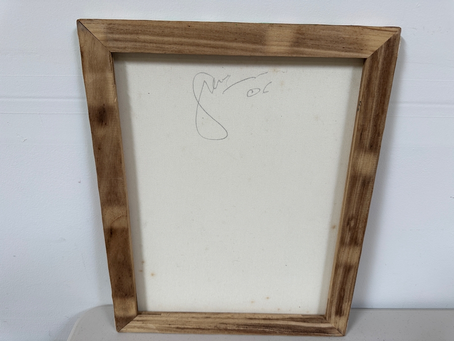 Gerrit Greve (1948-2024, Cardiff by the Sea, CA) Original Acrylic Painting On Canvas Titled 'X in Repose' 2006 Signed Verso 20 X 16 Estimate $300 - $400 [Photo 4]