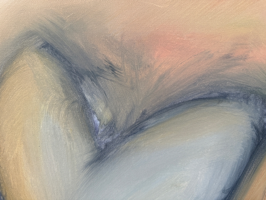 Gerrit Greve (1948-2024, Cardiff by the Sea, CA) Original Acrylic Painting On Canvas Titled 'Heart Painting 29' Signed Verso 20 X 16 Estimate $300 - $400 [Photo 3]