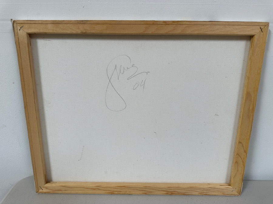 Gerrit Greve (1948-2024, Cardiff by the Sea, CA) Original Acrylic Painting On Canvas Titled 'Abstract Series 066' 2004 Signed Verso 20 X 16 Estimate $300 - $400 [Photo 6]