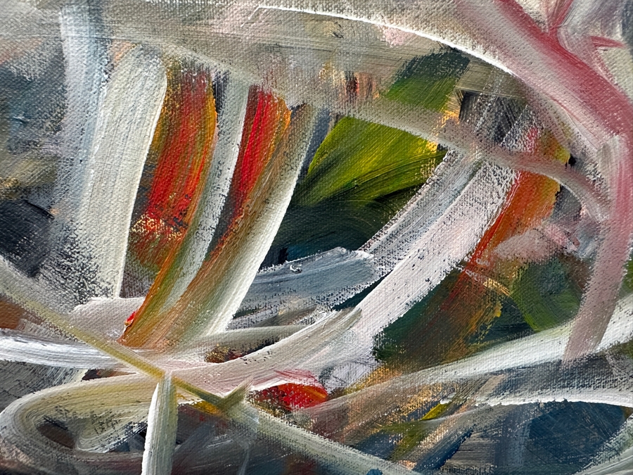 Gerrit Greve (1948-2024, Cardiff by the Sea, CA) Original Acrylic Painting On Canvas Titled 'Abstract Series 066' 2004 Signed Verso 20 X 16 Estimate $300 - $400 [Photo 4]