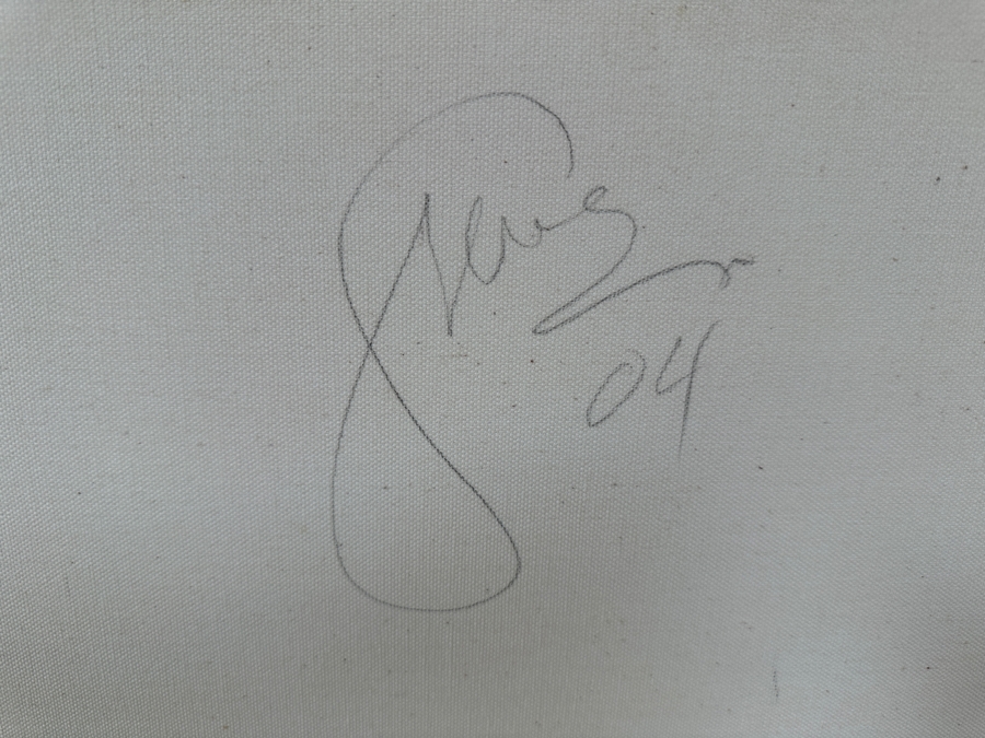 Gerrit Greve (1948-2024, Cardiff by the Sea, CA) Original Acrylic Painting On Canvas Titled 'Abstract Series 066' 2004 Signed Verso 20 X 16 Estimate $300 - $400 [Photo 7]