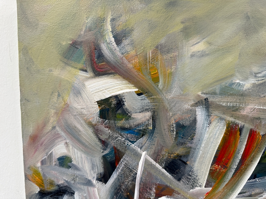 Gerrit Greve (1948-2024, Cardiff by the Sea, CA) Original Acrylic Painting On Canvas Titled 'Abstract Series 066' 2004 Signed Verso 20 X 16 Estimate $300 - $400 [Photo 3]