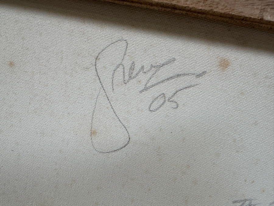 Gerrit Greve (1948-2024, Cardiff by the Sea, CA) Original Acrylic Painting On Canvas Titled 'Ocean Creation Study #7' 2005 Signed Verso 20 X 16 Estimate $300 - $400 [Photo 7]