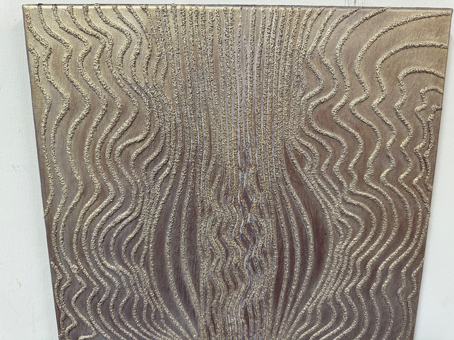 Gerrit Greve (1948-2024, Cardiff by the Sea, CA) Original Acrylic And Sand Painting On Canvas Titled 'Dreaming 98 Stage 2' 2006 Signed Verso 16 X 20 Estimate $300 - $400 [Photo 4]