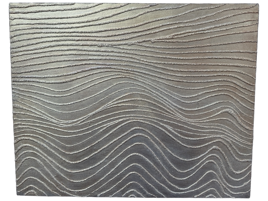 Gerrit Greve (1948-2024, Cardiff by the Sea, CA) Original Acrylic And Sand Painting On Canvas Titled 'Dreaming 28' 2006 Signed Verso 20 X 16 Estimate $300 - $400 [Photo 1]