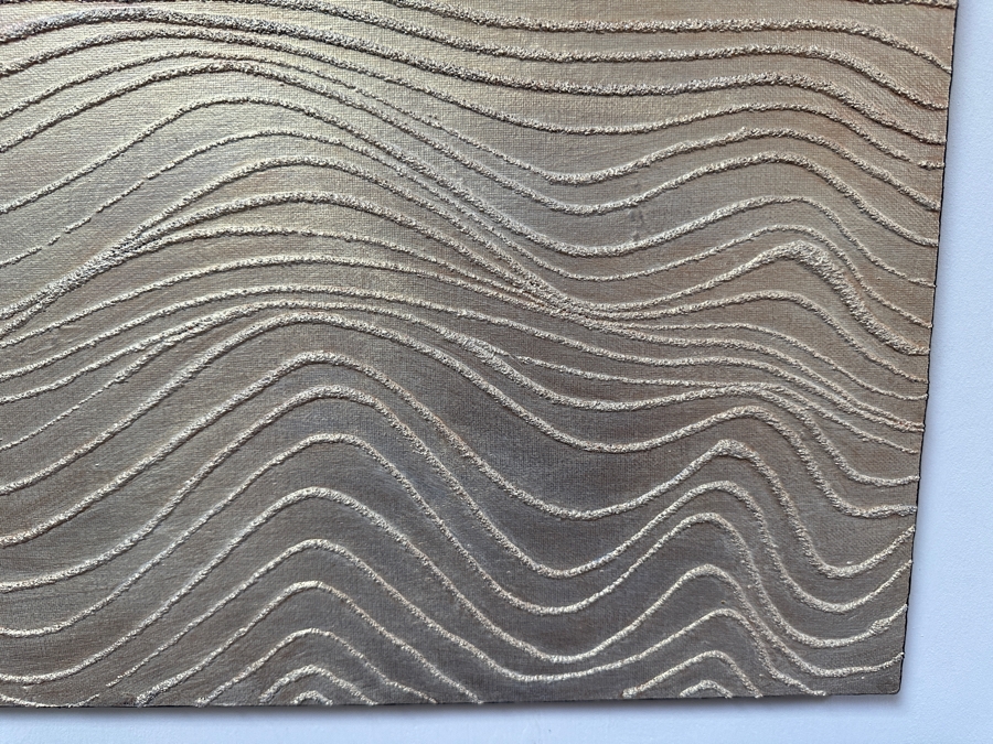 Gerrit Greve (1948-2024, Cardiff by the Sea, CA) Original Acrylic And Sand Painting On Canvas Titled 'Dreaming 28' 2006 Signed Verso 20 X 16 Estimate $300 - $400 [Photo 4]