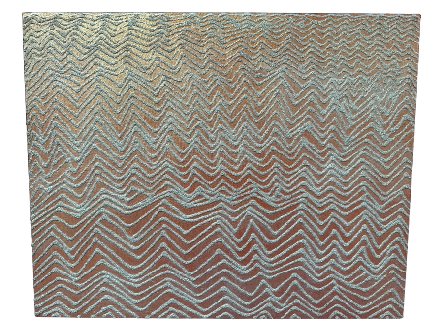 Gerrit Greve (1948-2024, Cardiff by the Sea, CA) Original Acrylic And Sand Painting On Canvas Titled 'Dreaming 29' 2006 Signed Verso 20 X 16 Estimate $300 - $400 [Photo 1]