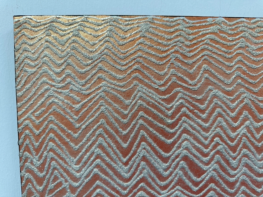 Gerrit Greve (1948-2024, Cardiff by the Sea, CA) Original Acrylic And Sand Painting On Canvas Titled 'Dreaming 29' 2006 Signed Verso 20 X 16 Estimate $300 - $400 [Photo 2]