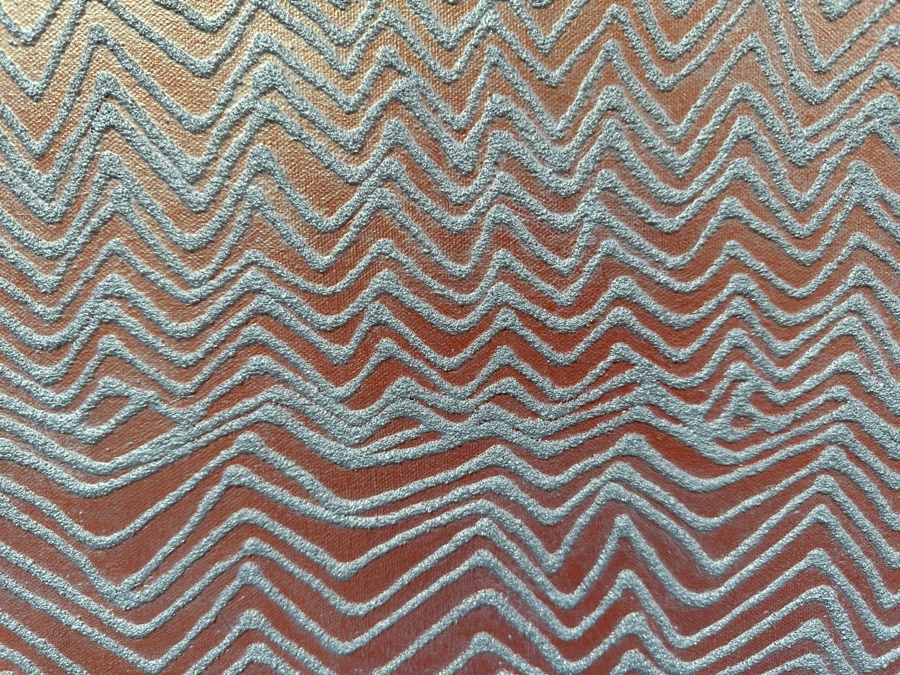 Gerrit Greve (1948-2024, Cardiff by the Sea, CA) Original Acrylic And Sand Painting On Canvas Titled 'Dreaming 29' 2006 Signed Verso 20 X 16 Estimate $300 - $400 [Photo 3]