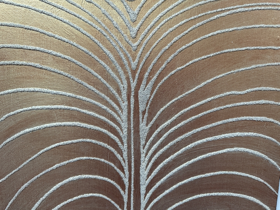 Gerrit Greve (1948-2024, Cardiff by the Sea, CA) Original Acrylic And Sand Painting On Canvas Titled 'Dreaming 33' 2006 Signed Verso 16 X 20 Estimate $300 - $400 [Photo 4]