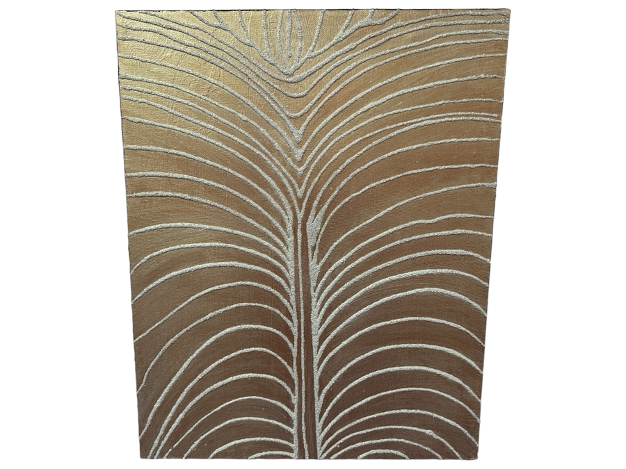 Gerrit Greve (1948-2024, Cardiff by the Sea, CA) Original Acrylic And Sand Painting On Canvas Titled 'Dreaming 33' 2006 Signed Verso 16 X 20 Estimate $300 - $400 [Photo 1]