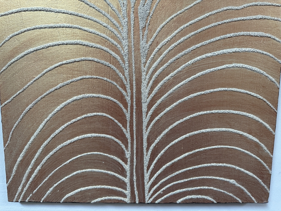 Gerrit Greve (1948-2024, Cardiff by the Sea, CA) Original Acrylic And Sand Painting On Canvas Titled 'Dreaming 33' 2006 Signed Verso 16 X 20 Estimate $300 - $400 [Photo 3]