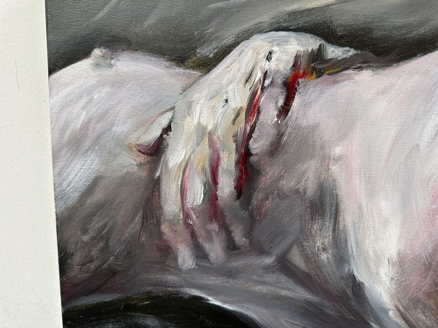 Gerrit Greve (1948-2024, Cardiff by the Sea, CA) Original Acrylic Painting On Canvas Titled 'Mount Fiji 20' 2005 Signed Verso 20 X 16 Estimate $300 - $400 [Photo 2]