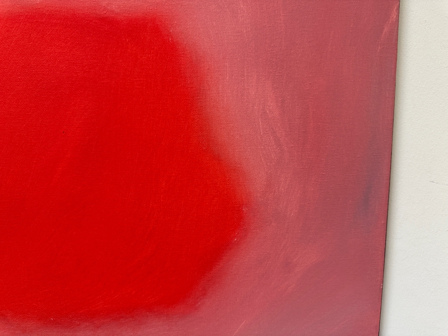 Gerrit Greve (1948-2024, Cardiff by the Sea, CA) Original Acrylic Painting On Canvas Titled 'Heart Painting 28' 2011 Signed Verso 20 X 16 Estimate $300 - $400 [Photo 3]