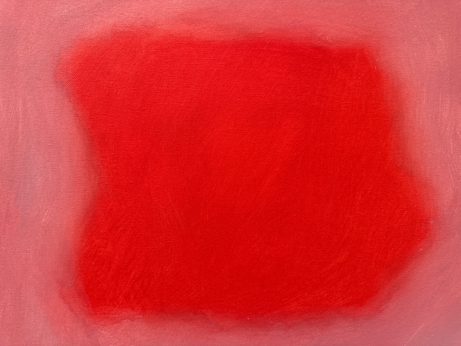 Gerrit Greve (1948-2024, Cardiff by the Sea, CA) Original Acrylic Painting On Canvas Titled 'Heart Painting 28' 2011 Signed Verso 20 X 16 Estimate $300 - $400 [Photo 2]