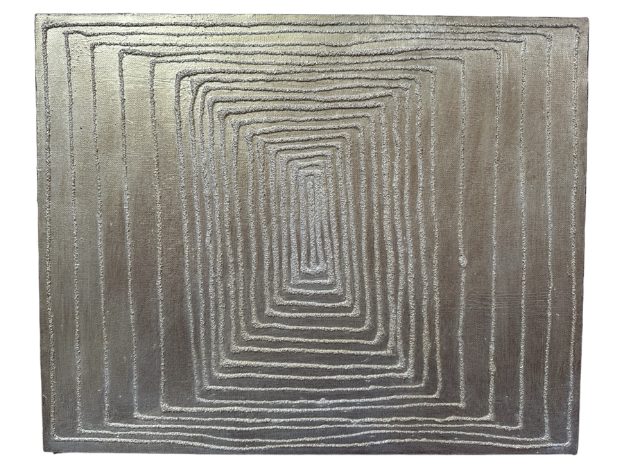 Gerrit Greve (1948-2024, Cardiff by the Sea, CA) Original Acrylic And Sand Painting On Canvas Titled 'Dreaming 22' 2006 Signed Verso 20 X 16 Estimate $300 - $400
