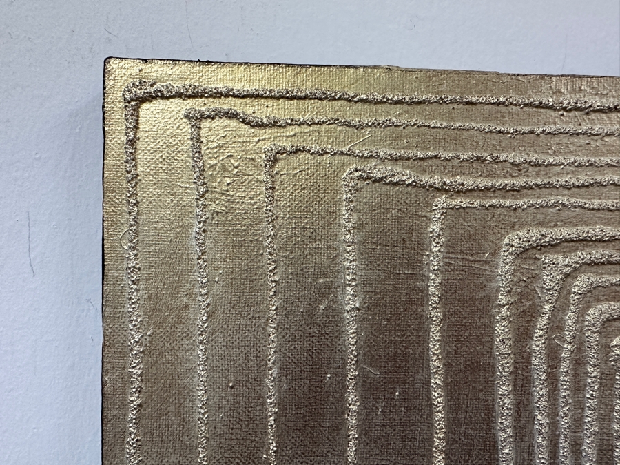 Gerrit Greve (1948-2024, Cardiff by the Sea, CA) Original Acrylic And Sand Painting On Canvas Titled 'Dreaming 22' 2006 Signed Verso 20 X 16 Estimate $300 - $400 [Photo 4]