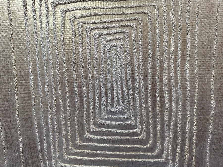 Gerrit Greve (1948-2024, Cardiff by the Sea, CA) Original Acrylic And Sand Painting On Canvas Titled 'Dreaming 22' 2006 Signed Verso 20 X 16 Estimate $300 - $400 [Photo 2]