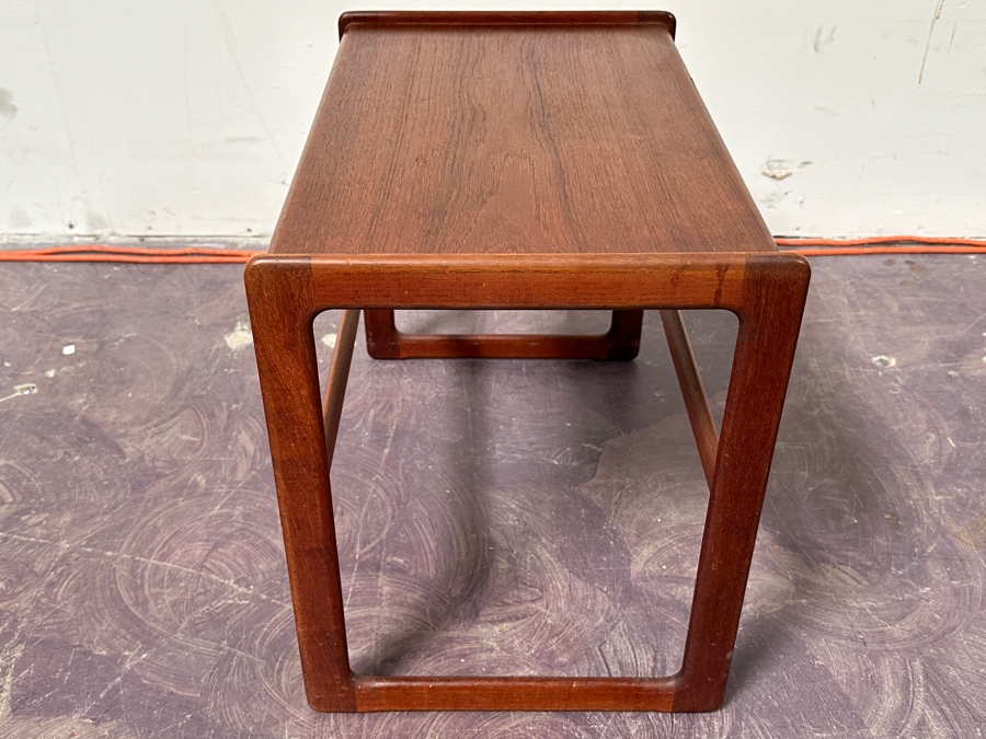Just Added - Vintage Mid-Century Danish Just Added - Modern Teak Side Table By Arne Hovmand-Olsen For Mogens Kold MK 20.5W X 13.5D X 17H [Photo 7]
