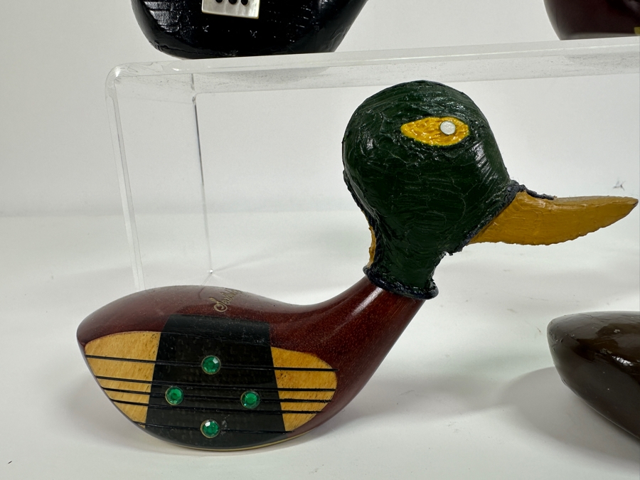 Just Added - Set Of Four Handmade Golf Driver Head Duck Decoys [Photo 7]