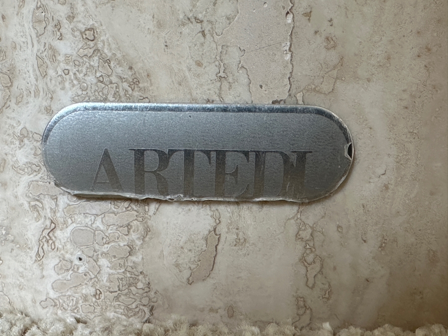 Just Added - Vintage Italian ARTEDI Travertine Cocktail Coffee Table 42W X 42D X 16.5H [Photo 7]