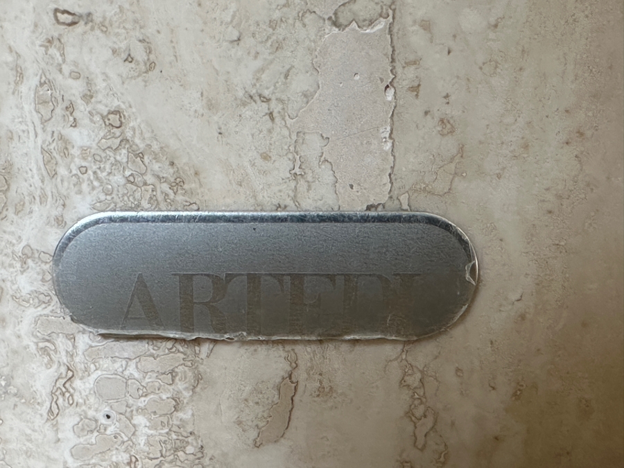 Just Added - Vintage Italian ARTEDI Travertine Cocktail Coffee Table 42W X 42D X 16.5H [Photo 6]