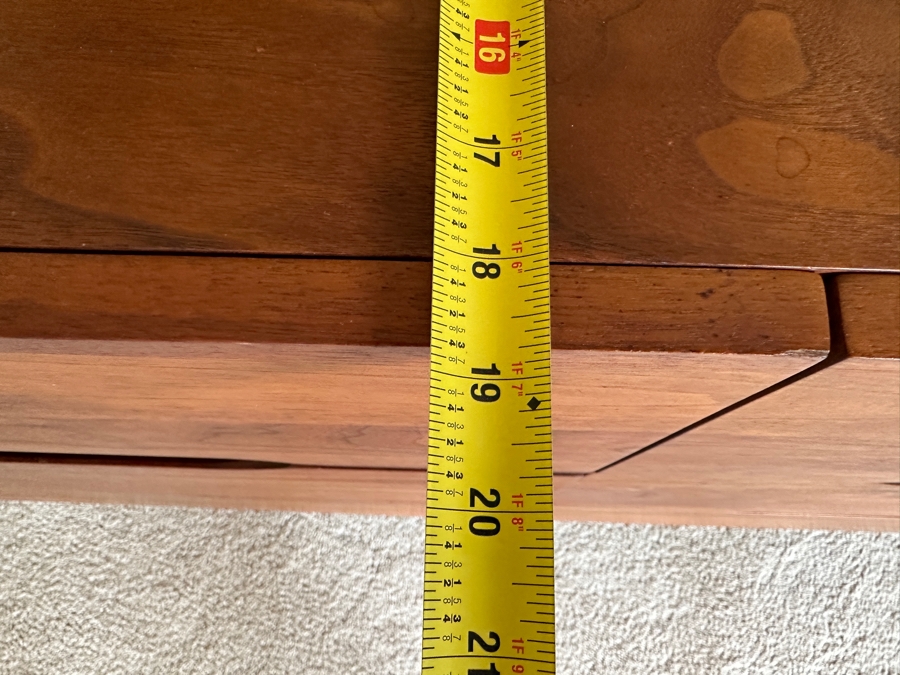 Just Added - Vintage Mid-Century Modern Solid Walnut Dresser / Credenza 9-Drawer Dresser 66W X 19D X 29H [Photo 13]