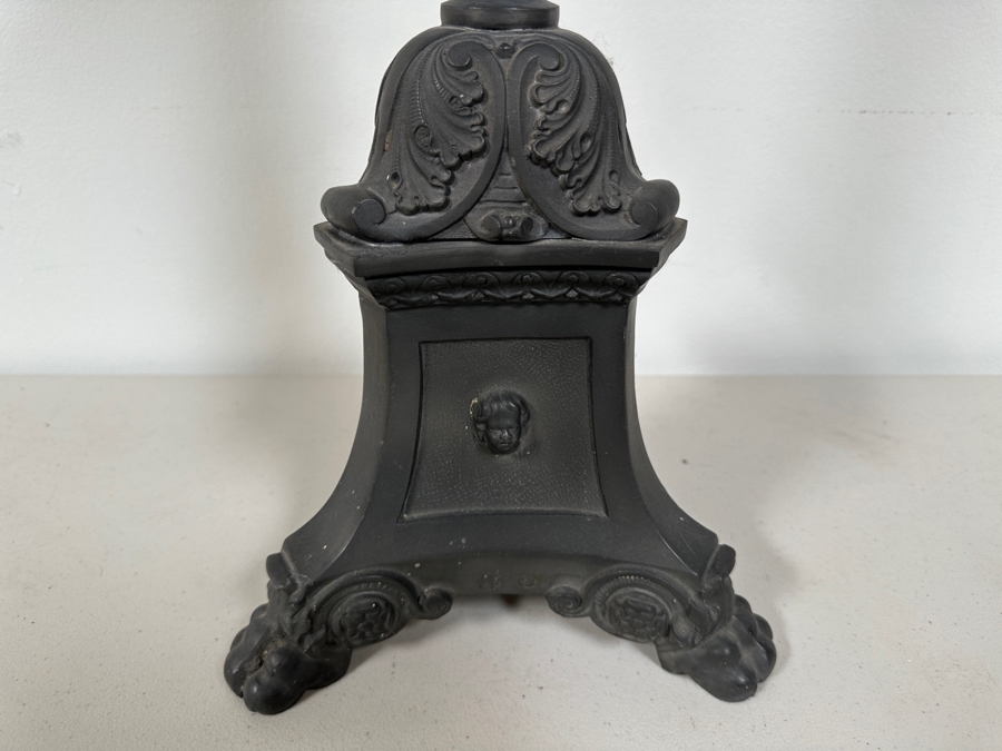 Just Added - Vintage Hallmarked Pewter Freestanding Candle Holder 22H [Photo 2]