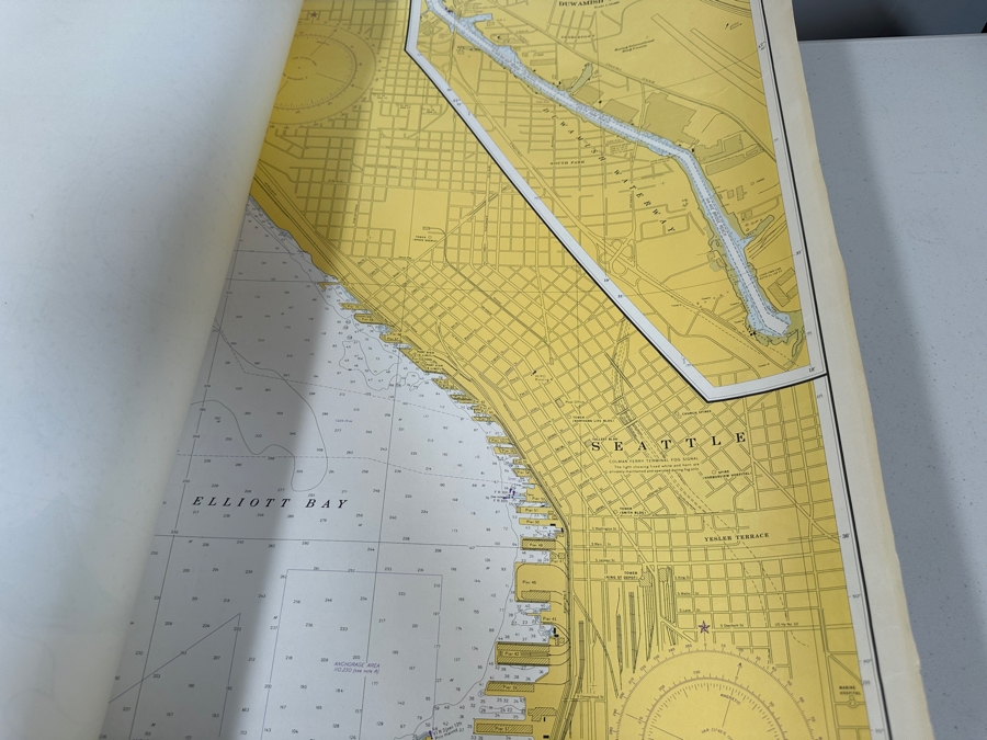 Just Added - Huge Lot Of Vintage 1970s/80s Nautical Charts Marine Soundings NOAA Maps Of The West Coast From San Diego, CA To Seattle, WA - 66 Maps Total [Photo 35]