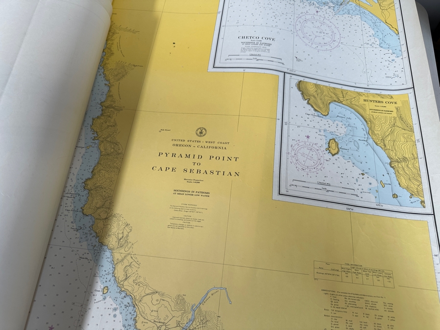 Just Added - Huge Lot Of Vintage 1970s/80s Nautical Charts Marine Soundings NOAA Maps Of The West Coast From San Diego, CA To Seattle, WA - 66 Maps Total [Photo 31]
