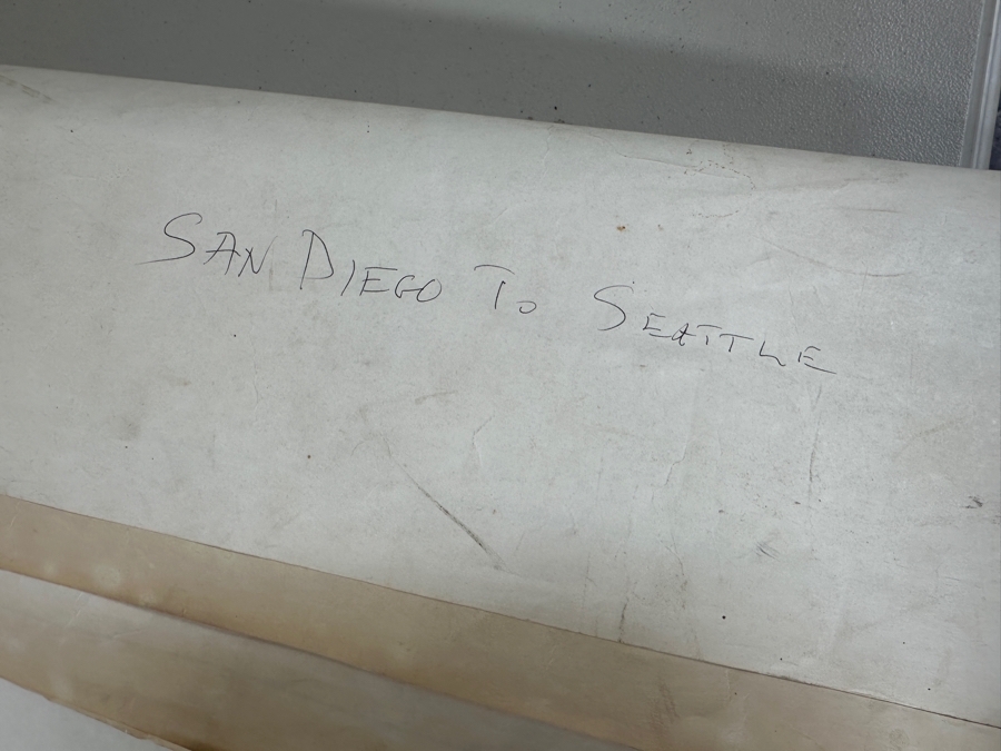 Just Added - Huge Lot Of Vintage 1970s/80s Nautical Charts Marine Soundings NOAA Maps Of The West Coast From San Diego, CA To Seattle, WA - 66 Maps Total [Photo 36]