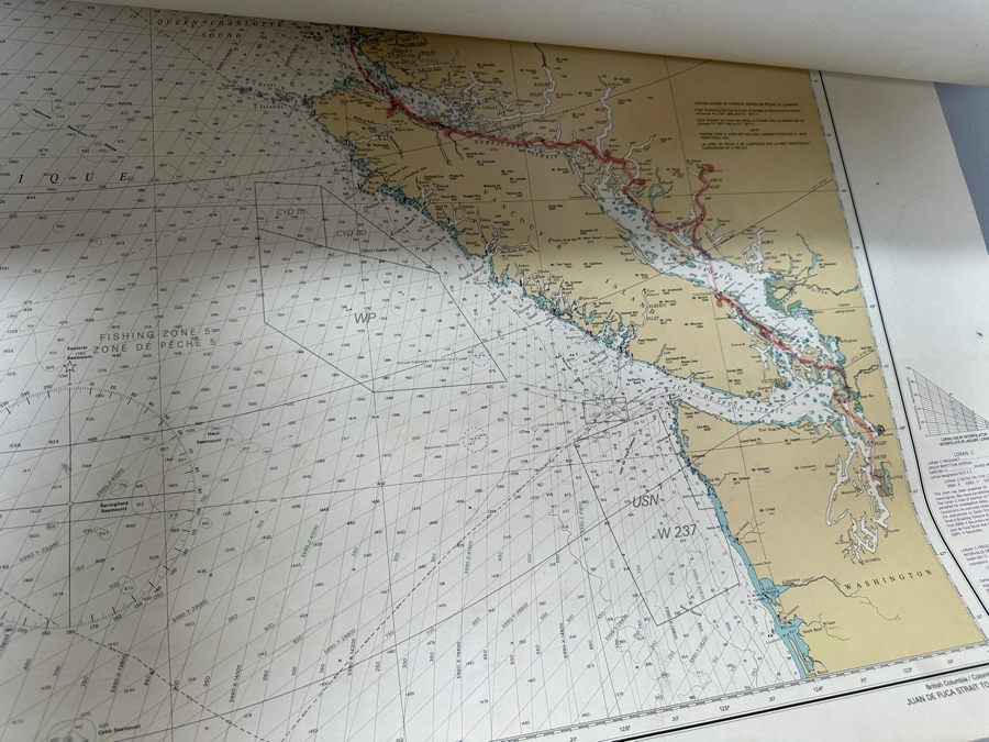 Just Added - Huge Lot Of Vintage 1970s/80s Nautical Charts Marine Soundings NOAA Maps Of The West Coast From San Diego, CA To Seattle, WA - 66 Maps Total [Photo 33]