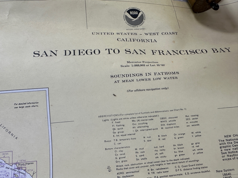 Just Added - Huge Lot Of Vintage 1970s/80s Nautical Charts Marine Soundings NOAA Maps Of The West Coast From San Diego, CA To Seattle, WA - 66 Maps Total [Photo 3]