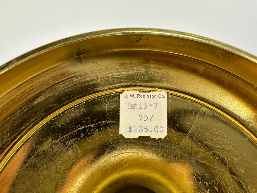 Just Added - Vintage Gold Plated Silverplate Champagne Bucket Wine Cooler 10H [Photo 3]