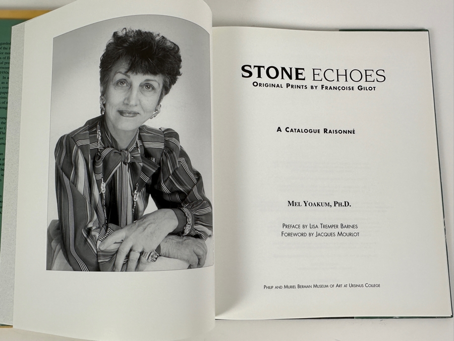Pair Of Francoise Gilot Art Books: Stone Echoes: Original Prints By Francoise Gilot (Signed By The Author, Mel Yoakum, Ph.D.) & Francoise Gilot Painting - Malerie [Photo 6]