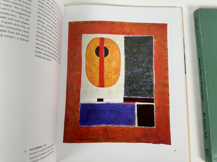 Pair Of Francoise Gilot Art Books: Stone Echoes: Original Prints By Francoise Gilot (Signed By The Author, Mel Yoakum, Ph.D.) & Francoise Gilot Painting - Malerie [Photo 11]