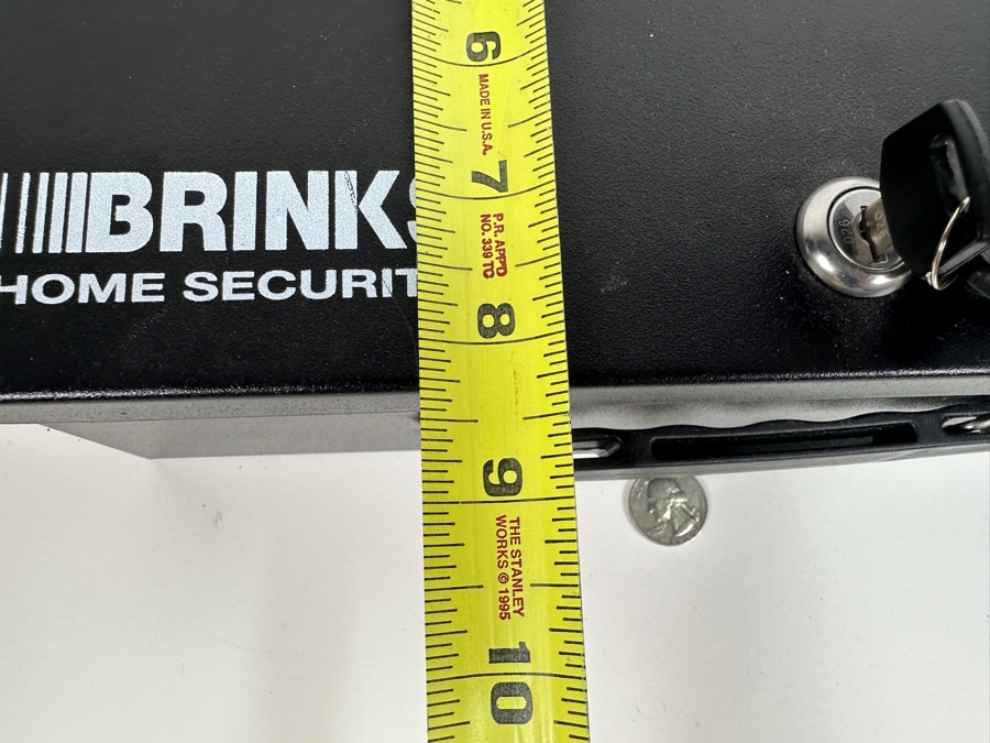 Just Added - Brinks Metal Portable Cash Lock Box With Key 12.5W X 8.5D X 4H [Photo 5]