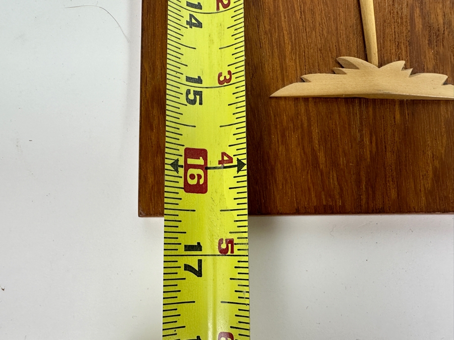 Just Added - Pair Of Mid-Century Modern Wooden Egret Wall Plaques 6.5W X 16.5H [Photo 5]