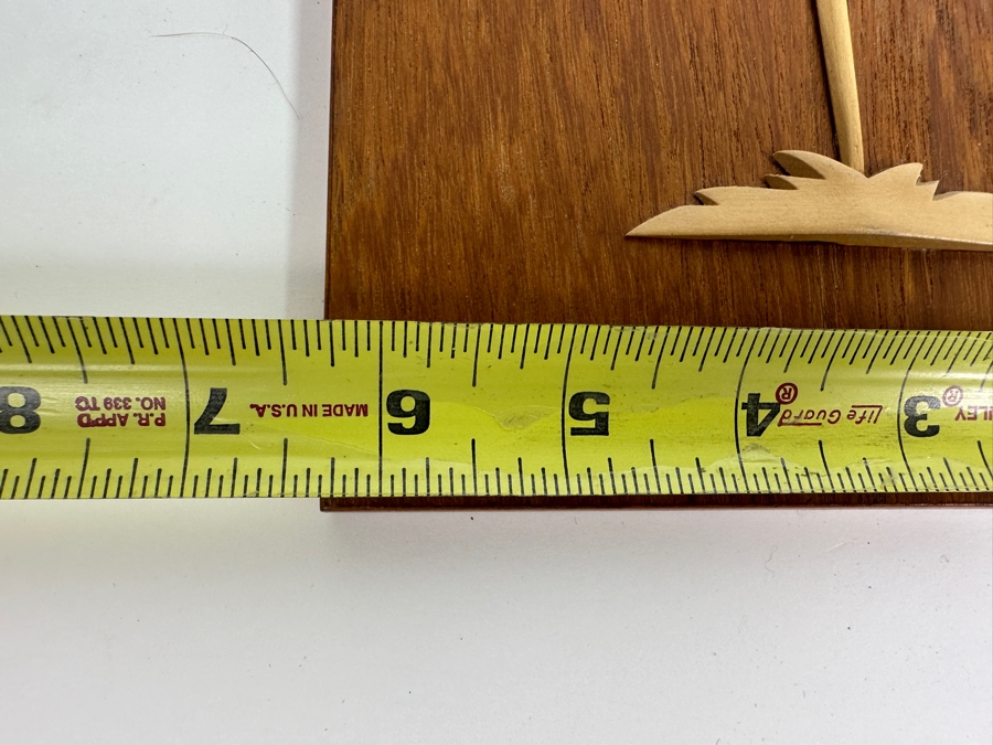 Just Added - Pair Of Mid-Century Modern Wooden Egret Wall Plaques 6.5W X 16.5H [Photo 4]