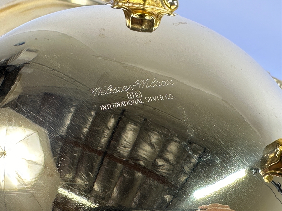 Just Added - Gold Plated Webster-Wilcox International Silver Co Water Pitcher And Gold Plated Serving Tray 25 X 14.5 [Photo 4]